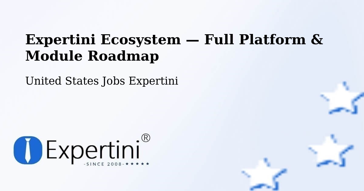 Expertini Ecosystem — Full Platform & Module Roadmap – Greendale